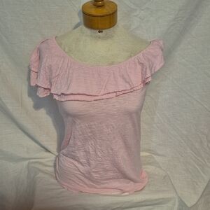 Lilly Pulitzer Light Pink Ruffle Top